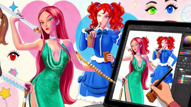 Desenhe e vista seu personagem KPDH favorito