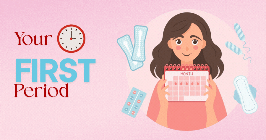 Descubra quando você terá sua primeira menstruação!